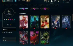 Esmeralda 4 com 95 Champs e 54 Skins ( JG / MID )