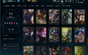 Esmeralda 4 com 95 Champs e 54 Skins ( JG / MID )