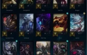 Conta plat 4  lvl 63 52%de winrate.