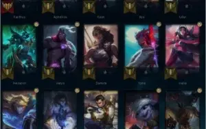 Conta plat 4  lvl 63 52%de winrate.