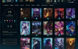 Unranked com 115 Champs e 79 Skins ( ADC / JG )