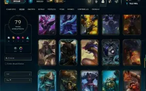 Unranked com 115 Champs e 79 Skins ( ADC / JG )