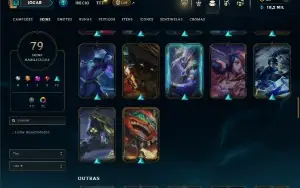 Unranked com 115 Champs e 79 Skins ( ADC / JG )