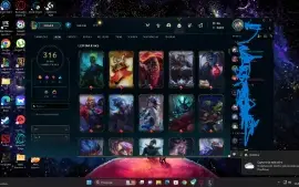Conta LoL Platina MMR alto,muita skins
