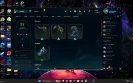 Conta LoL Platina MMR alto,muita skins
