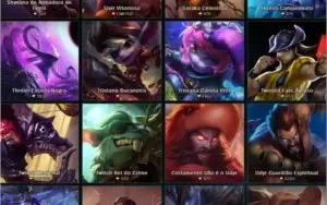CONTA (SEASON 4) PLATINA(SOLOQ, FLEX E TFT)NVL 150+ 50 SKINS