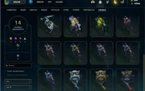 Conta ouro 4 com 102 Champs e 100 Skins + 659 RP