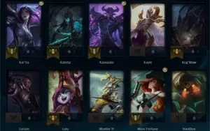 CONTA LOL DIAMANTE 2  - 33 CHAMP - 5 SKINS