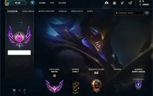 Conta League of legends Mestre.
