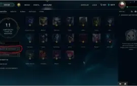 *** 121 champ / 25 skins *** Server BR LoL Conta Account