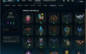 Ouro - Todos os campeões - 181 Skins