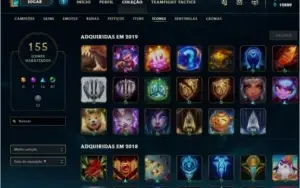 Ouro - Todos os campeões - 181 Skins