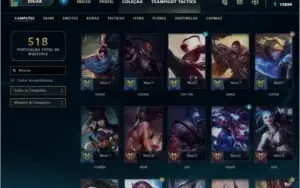 Ouro - Todos os campeões - 181 Skins