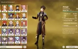 CONTA GENSHIN AR58 YAE + VENTI + ZHONGLI + YOIMIYA. SKINS E+