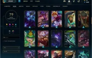 Conta com TODOS os champs e 79 skins