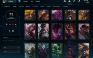 Conta com TODOS os champs e 79 skins