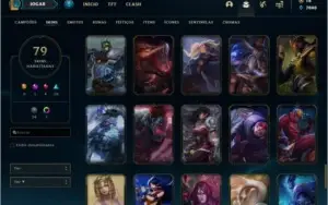 Conta com TODOS os champs e 79 skins