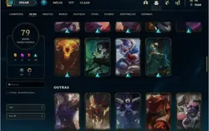 Conta com TODOS os champs e 79 skins