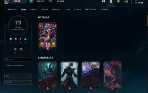 Conta com TODOS os champs e 79 skins