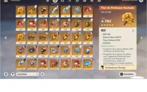 AR55 CHILDE , ZHONGLI, ALBEDO, KEQING, JEAN E TODOS OS 4*