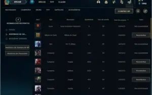 Conta ouro 4 com 43 champs e 9 skins