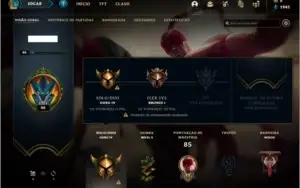 Conta ouro 4 com 43 champs e 9 skins