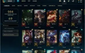 Conta bronze 1 com 84 champ e 41 skins +1 Prestigio + 588 RP