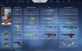 CONTA VALORANT OURO 3 COM SKINS