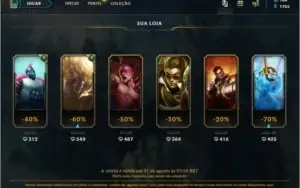 Conta Lol Gold 1 82 Champs 25 Skins