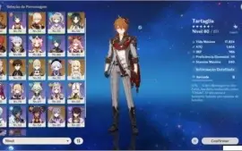 Conta rank 56 com 9 personagens 5 estrelas, ofertas