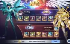 Conta Saint Seiya awakening - level 64 - Servidor A1-Pegasus