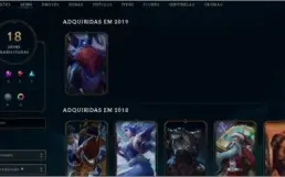 Conta lvl 96 com 65 champs e 18 skins ( Ezreal Ultimate)