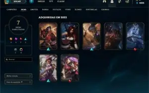 Conta Platina 3 com 27 Champs e 7 Skins