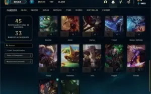 Conta Platina 3 com 27 Champs e 7 Skins
