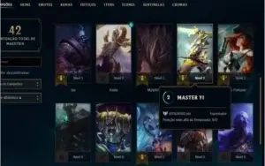 Conta Lv 23, com 29 Campeões Habilitados
