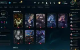 Conta de league of legends para sair hoje
