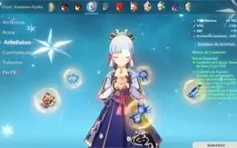Hu tao + Báculo + Zhongli + 2 T5 + Arma Falcão