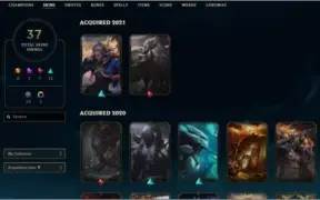 CONTA LOL SERVIDOR NA - 66 CHAMPS - 37 SKINS - SILVER 2