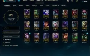 Conta LOL, lvl 42, Ouro IV