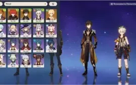 AR 38 CHILDE+HARPA CELESTIAL,ZHONGLI+LANÇA DE JADE+DILUC