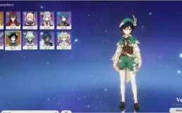 CONTA GENSHIN IMPACT - VENTI / NA SERVER