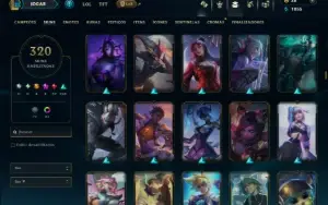 Diamante 4 com 140 Champs e 320 Skins ( ADC / SUP )