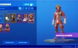 CONTA FORTNITE SIMPLES COM 6 SKIN E OS 2 ASTRONAUTAS