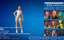 Conta Fortnite Com 204 Skins 950 Vbucks E Clube Assinado