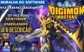 Conta Digimon Masters Com Darknessbagramon + Ot Vice Roxo