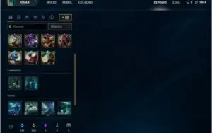 Conta platina 2,Várias skins! 91 champions e 48 skins!