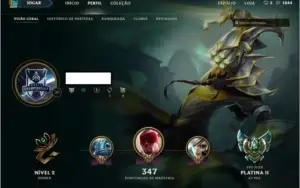 Conta platina 2,Várias skins! 91 champions e 48 skins!