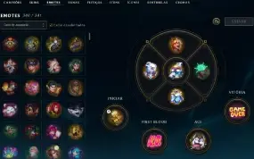 1229 SKINS - ex Grão Mestre + Skins Valorant + TFT + WR