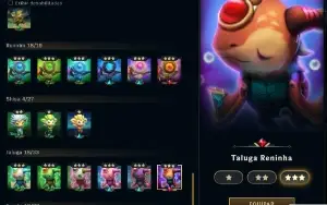 1229 SKINS - ex Grão Mestre + Skins Valorant + TFT + WR