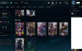 Conta diamante 223 skins